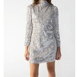 Sanctuary Silver Sequin Mini Dress